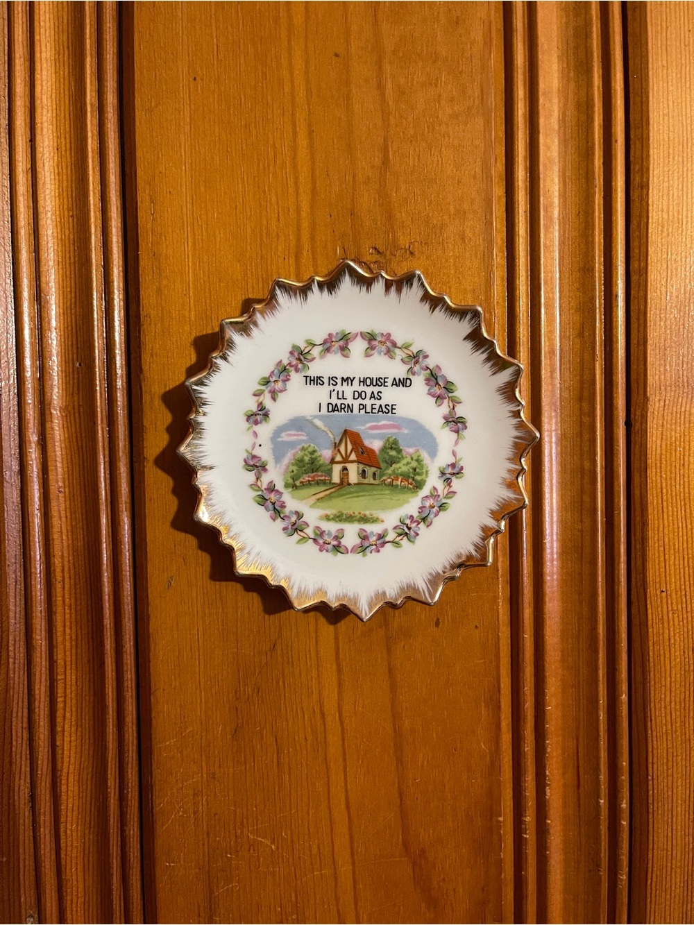 Vintage Bradley Exclusives Japan “This is my House” Decorative Hanging Plate